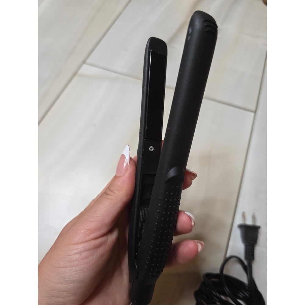 Tyche Black Plus+ Mini Flat Iron Hair Straightener TB050 Black 0.5 In Travel F3 - Picture 15 of 16